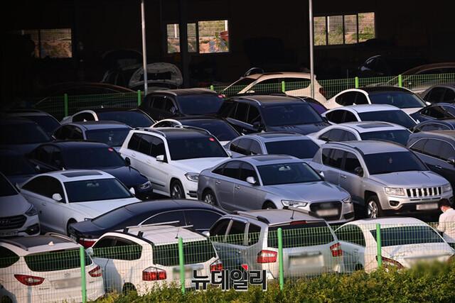 ▲ 서울 지역 한 중고차 매매단지 모습. ⓒ뉴데일리DB