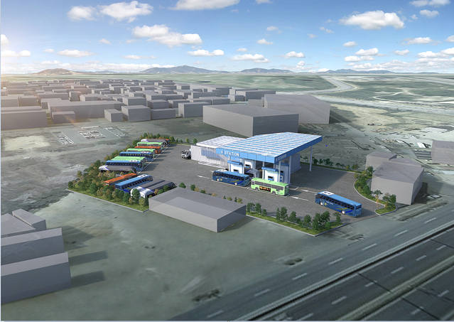 ▲ 액화 수소충전소 조감도.ⓒ에스케이이엔에스