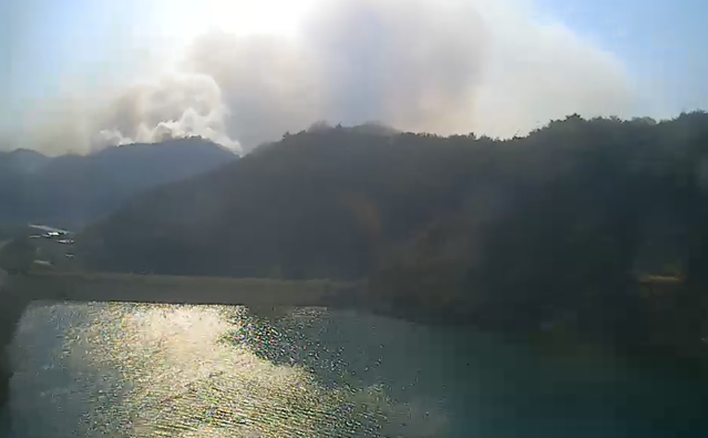 ▲ 충남 보령시 청라면 내현리 산불 현장.ⓒ산림청