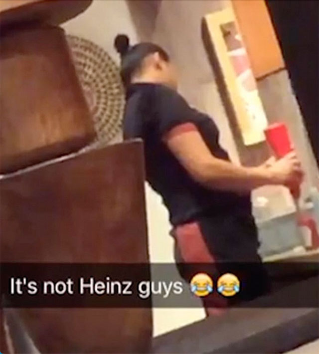 ▲ 하인즈의 '가짜 케첩(Ketchup Fraud)' 캠페인에 영감을 준 스냅챗 비디오. ⓒSnapchat 캡처