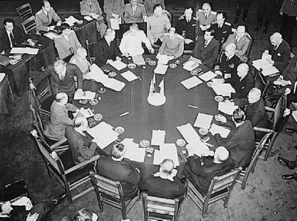 ▲ 냉전기류가 표면화한 포츠담 회담 전경.(자료사진)