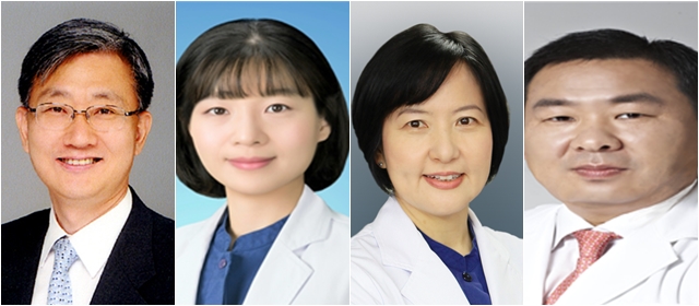 ▲ 좌측부터 치과교정과 백승학 교수, 치주과 조영단 교수, 중앙장애인구강진료센터 장주혜 교수, 치주과 구기태 교수 . ⓒ서울대치과병원