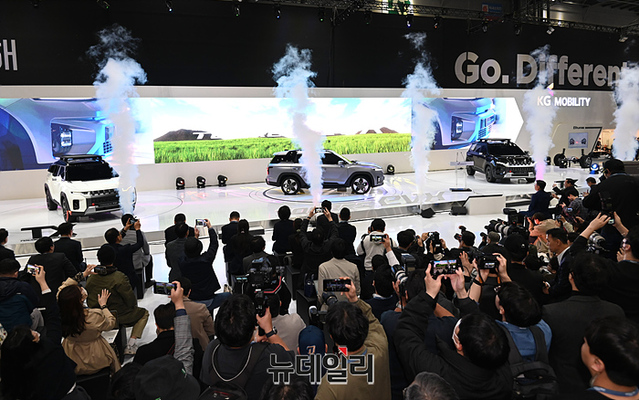 ▲ KG모빌리티는 이번 모빌리티쇼에서 새로운 비전 제시를 전달했다는 평가다. ⓒ뉴데일리DB