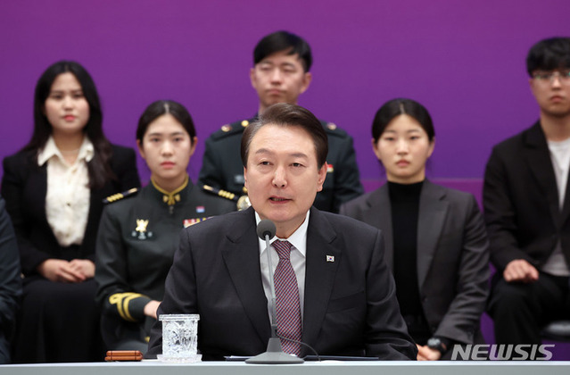 ▲ 윤석열 대통령이 5일 청와대 영빈관에서 열린 제2차 국정과제점검회의에서 발언하고 있다. ⓒ뉴시스