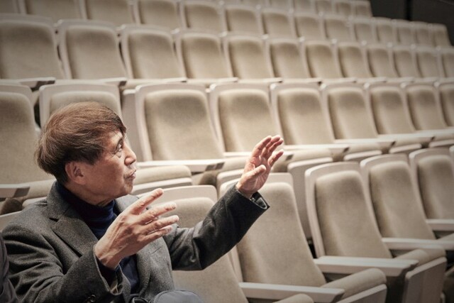 ▲ LG아트센터 서울을 방문한 안도 다다오.ⓒLG아트센터·Studio AL