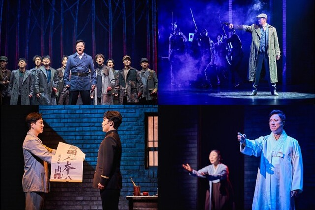 ▲ 2022-23 뮤지컬 '영웅'의 배우 정성화 공연 장면.ⓒ에이콤