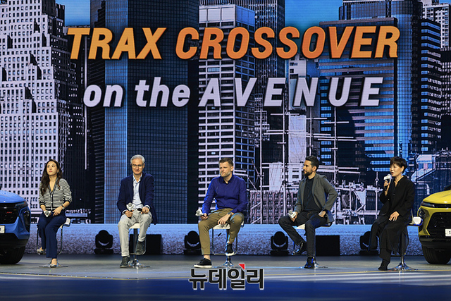 ▲ 최근 트랙스 크로스오버 출시행사 모습. ⓒ뉴데일리DB