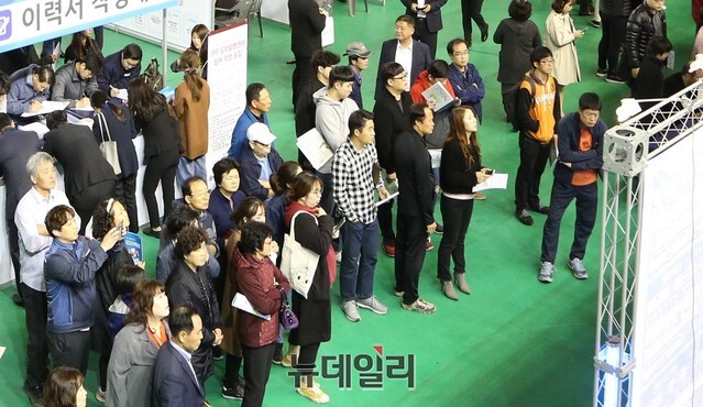 ▲ ▲ 일자리 박람회 장면.ⓒ뉴데일리 D/B