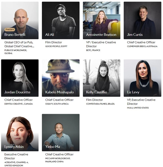 ▲ 필름 라이언즈(Film Lions) 심사위원단. ⓒCannes Lions