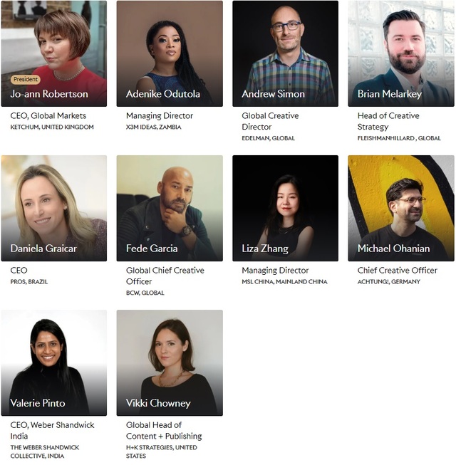 ▲ PR 라이언즈(PR Lions) 심사위원단. ⓒCannes Lions