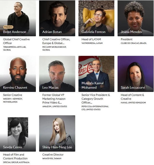 ▲ 엔터테인먼트 라이언즈(Entertainment Lions) 심사위원단. ⓒCannes Lions