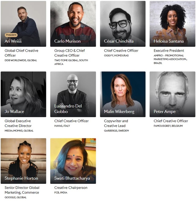 ▲ 브랜드 익스피리언스 & 액티베이션 라이언즈(Brand Experience & Activation Lions) 심사위원단. ⓒCannes Lions