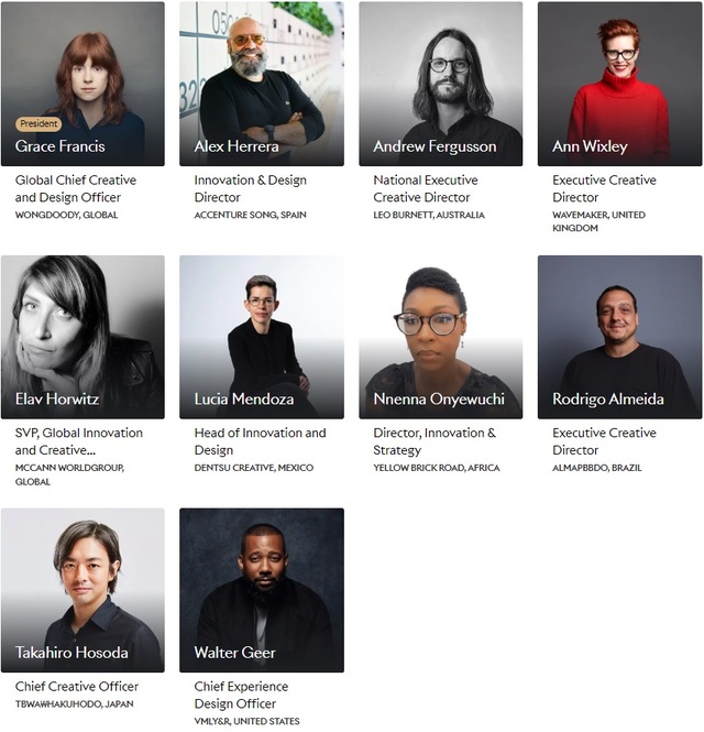 ▲ 이노베이션 라이언즈(Innovation Lions) 심사위원단. ⓒCannes Lions