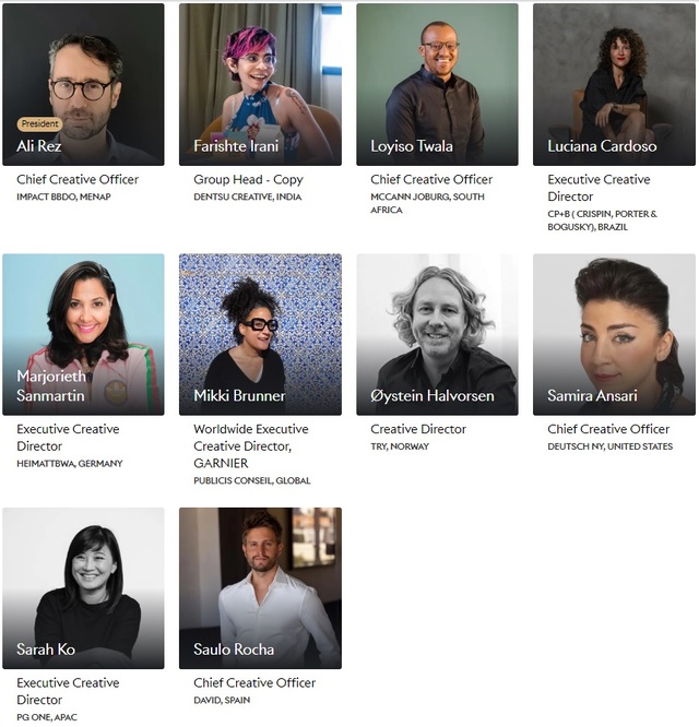 ▲ 인쇄&출판 라이언즈(Print & Publishing Lions) 심사위원단. ⓒCannes Lions