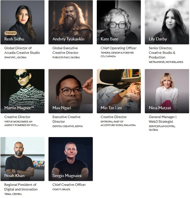 ▲ 디지털 크래프트 라이언즈(Digital Craft Lions) 심사위원단. ⓒCannes Lions