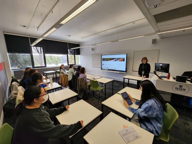 ▲ 호주 Deakin University 파견 학생 수업 사진.ⓒ대구대