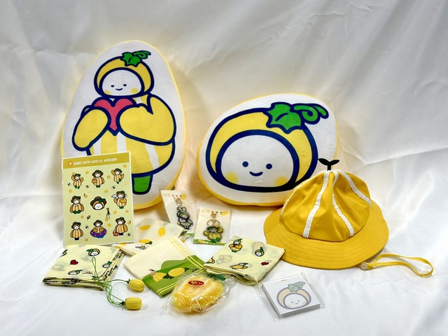 ▲ ‘참외모양 수세미’는 성주 참외 특유의 모양을 잘 나타내고 있으며,  ‘손수건’은 가야산과 참외 등의 모양으로 관광 두레 주민사업체가 만든 기념품이라 더욱 의미가 있는 것 같다는 호평을 받았다.ⓒ성주군