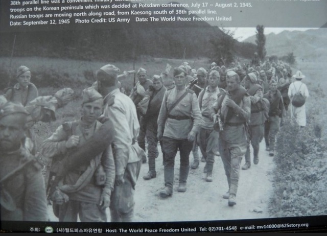 ▲ 북한을 점령하는 소련군.ⓒ월드피스