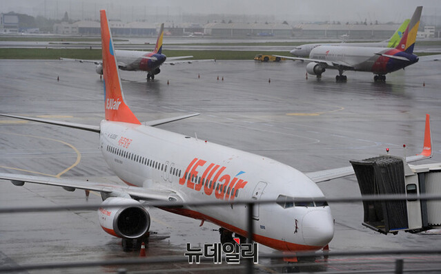 ▲ 인천국제공항 주기장에 항공기가 세워져 있다. ⓒ정상윤 기자
