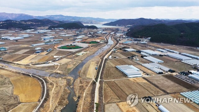 ▲ '반도체 메가 클러스터'가 들어설 경기도 용인시 처인구 남사읍 일대. ⓒ연합뉴스