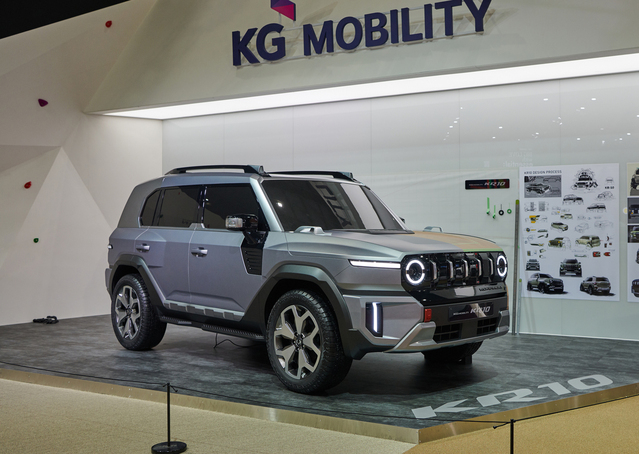 ▲ KR10이 전시된 모습. ⓒKG모빌리티