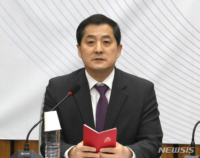 ▲ 박대출 국민의힘 정책위의장이 25일 오전 서울 여의도 국회에서 열린 원내대책회의에서 발언하고 있다. ⓒ뉴시스