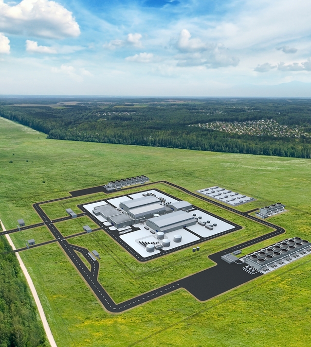 ▲ 두산-뉴스케일파워 SMR 발전소 조감도. ⓒ뉴스케일파워