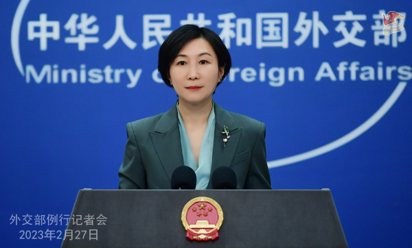 ▲ 중국 외교부 마오닝 대변인 (사진=중국 외교부 홈페이지) ⓒ뉴시스