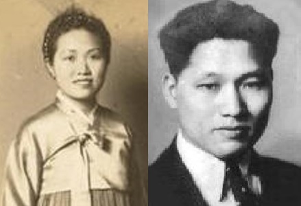 ▲ '여간첩 마타하리'로 사형당한 김수임(왼쪽). 오른쪽은 김수임이 동거하던 미군장교 자동차로 월북시켜준 연인 조선공산당 이강국.