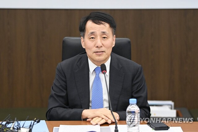 ▲ 장영진 산업통상자원부 1차관이 4월 10일 서울 대한상공회의소에서 열린 '기업 최고기술경영자(CTO) 라운드 테이블'을 주재하고 있다.ⓒ연합뉴스