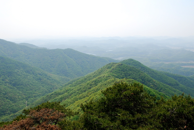 ▲ 전망대에서 바라본 두타산 능선.ⓒ진경수 山 애호가