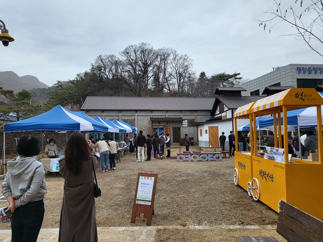 ▲ 영양군 도시재생지원센터는  제18회 영양산나물축제에서 도시재생사업으로 다시 태어난 영양 양조장 홍보를 펼친다.ⓒ영양군