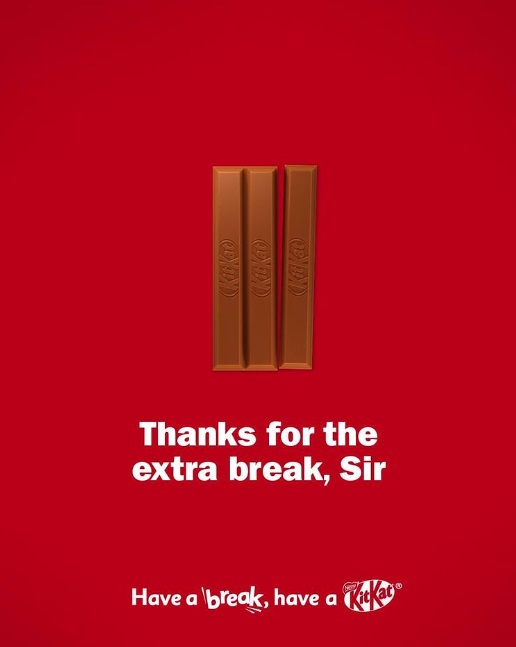 ▲ 찰스 3세 영국 국왕의 즉위를 기념하기 위한 킷캣의 캠페인. ⓒ킷캣