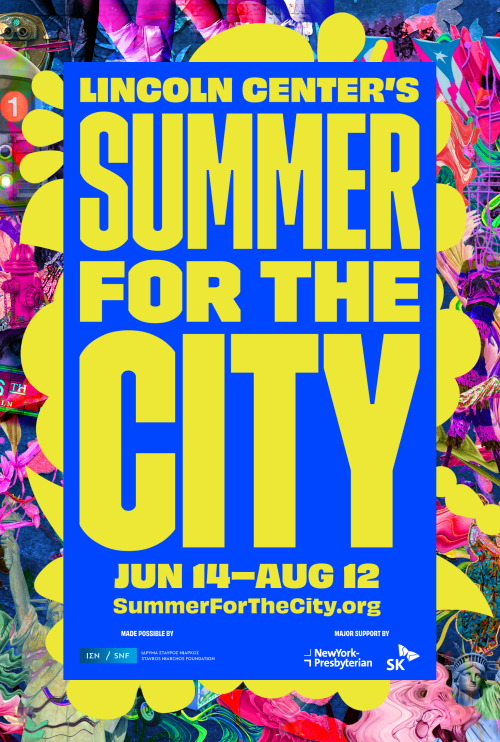 ▲ 오는 6월 14일부터 8월 12일까지 미국 뉴욕시 링컨 센터가 주최하는 '썸머 포 더 시티(Lincoln Center's Summer for the City)' 홍보 포스터. ⓒSK