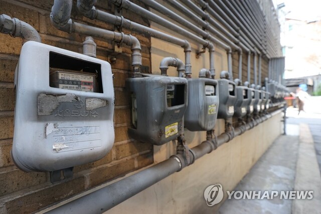 서울 시내 가스계량기.ⓒ연합뉴스