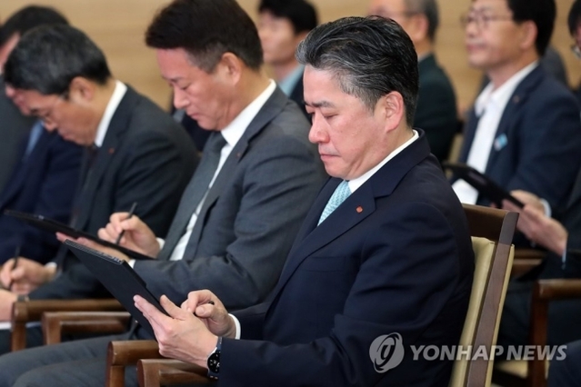 ▲ 사의 표명한 정승일 한전 사장 ⓒ연합뉴스