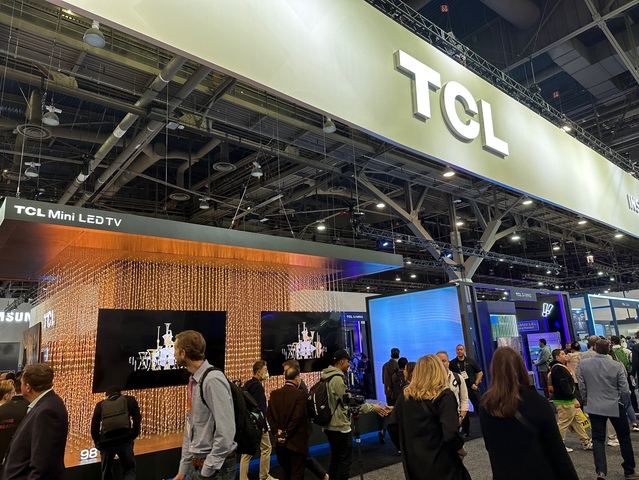 ▲ CES 2023 TCL 전시관 TV제품 전시모습 ⓒ장소희 기자