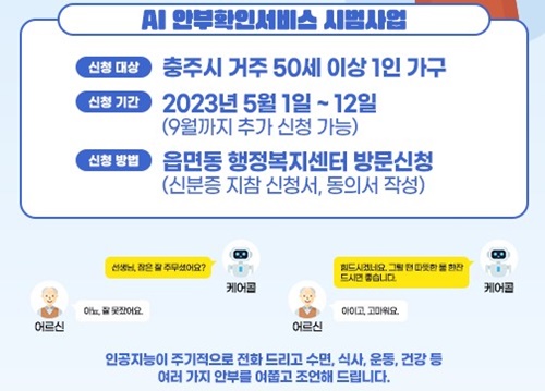 ▲ 충주시가‘AI 케어콜 서비스’를 시작했다.ⓒ충주시