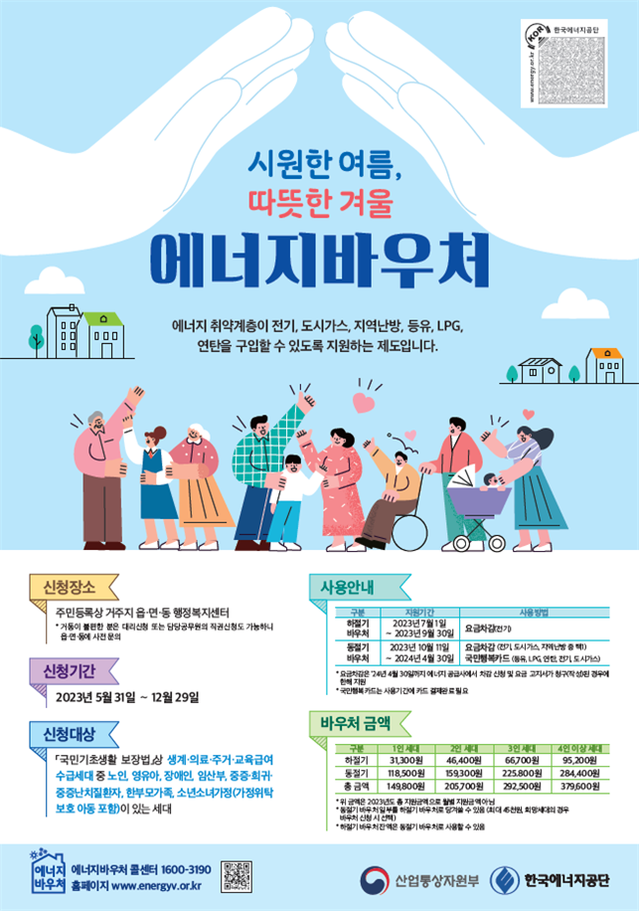 ▲ 에너지바우처 신청 홍보 안내문.ⓒ산업통상자원부