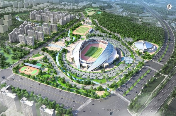▲ 서남부종합스포츠타운 조성사업 조감도.ⓒ대전시