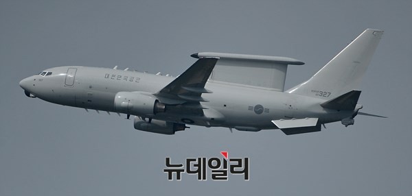 ▲ E-737 공중조기경보통제기 '피스아이' ⓒ정상윤 기자