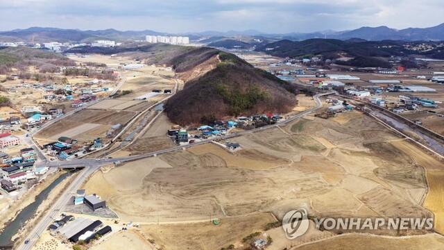 ▲ 대규모 시스템 반도체 국가산업단지로 지정된 경기도 용인시 처인구 남사읍 일대.ⓒ연합뉴스