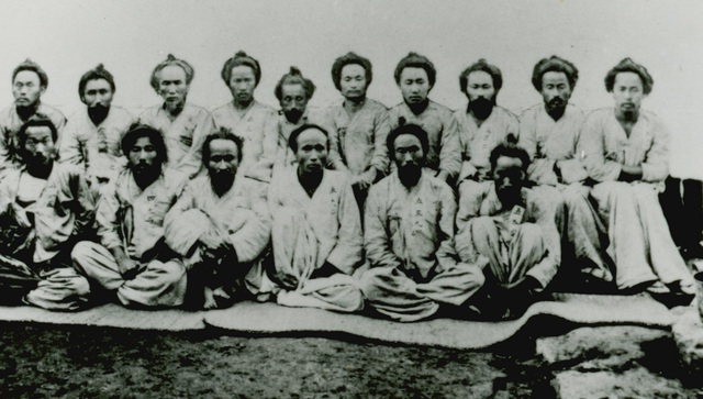 ▲ 일본군에 붙잡힌 의병들.ⓒ독립기념관