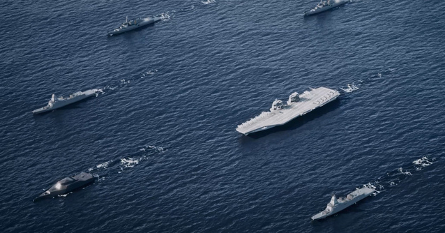 ▲ HD현대중공업이 'MADEX 2023'에서 최초 공개하는 차세대 함정들의 조감도. ⓒHD현대중공업