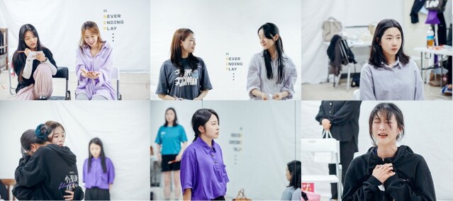 ▲ 뮤지컬 '수레바퀴 아래서' 연습 장면.ⓒ네버엔딩플레이