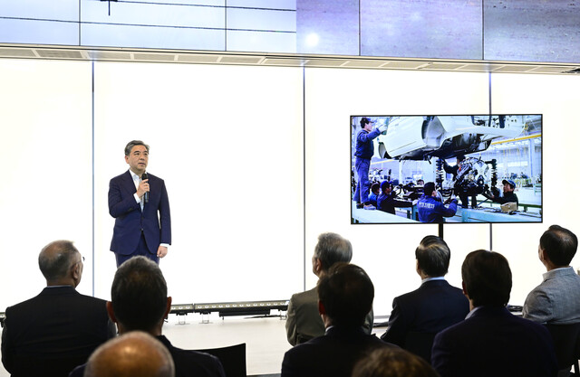 ▲ 장재훈 현대차 사장이 발언하는 모습. ⓒ현대차그룹