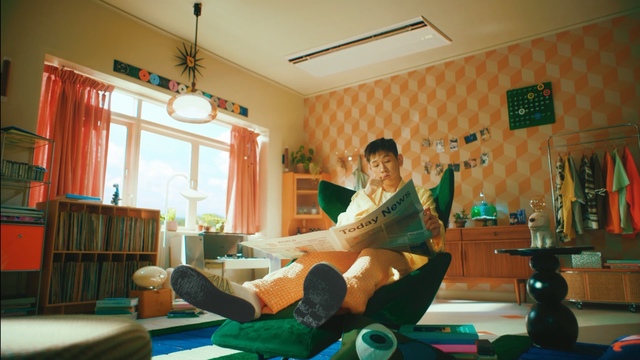 ▲ 크러쉬가 작사ㆍ작곡에 참여한 뮤직비디오 '내심. 바람'의 한 장면. ⓒLG전자