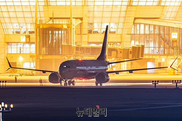 ▲ ⓒ2021년 12월 15일 인천국제공항에서 항공기 반납을 준비하고 있다.