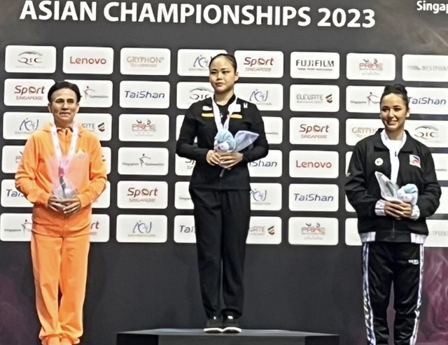 ▲ 제천시청 여서정 선수가 ‘제10회 시니어 기계체조 아시아선수권대회’에서 여자 도마 금메달을 획득했다.ⓒ제천시