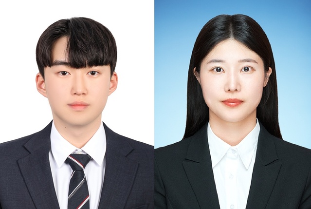 ▲ 선린대 경찰행정과 2학년 재학생 윤지완, 졸업생 강다현(왼쪽부터).ⓒ선린대